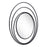 Zuo Modern Luna Round Mirror, Black