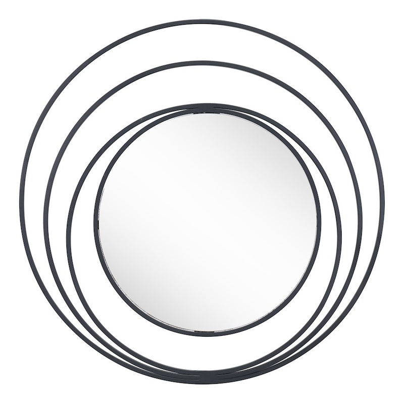 Zuo Modern Luna Round Mirror, Black