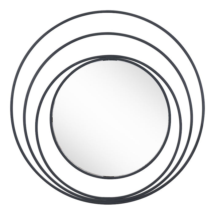 Zuo Modern Luna Round Mirror, Black