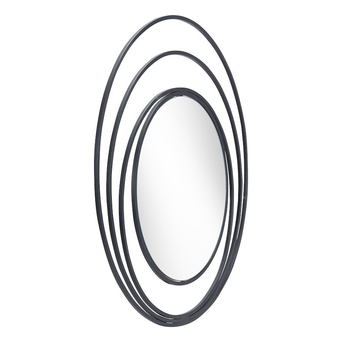 Zuo Modern Luna Round Mirror, Black