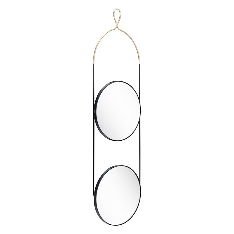 Zuo Modern Zodiac Round Mirror, Gold/Black