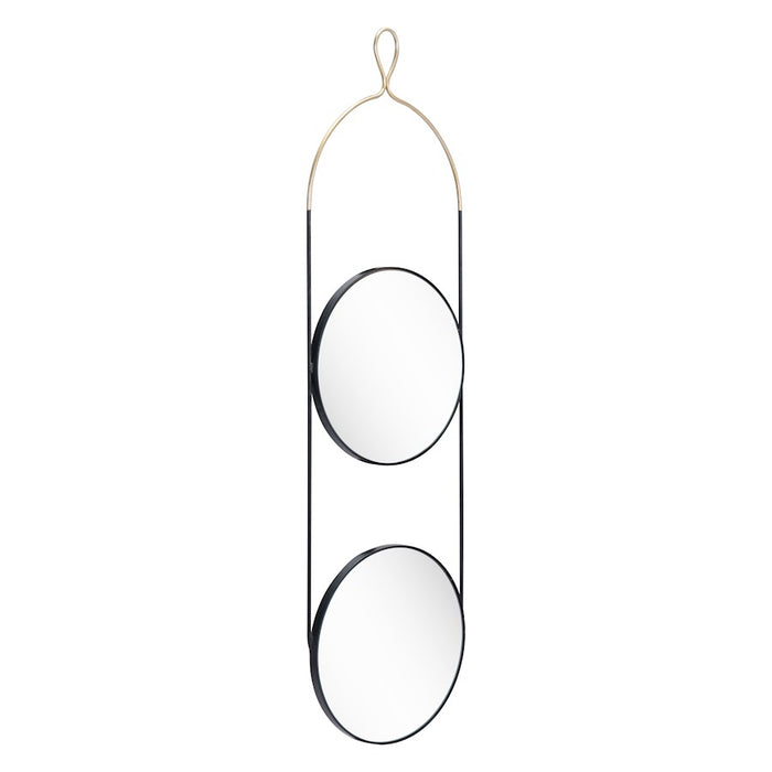 Zuo Modern Zodiac Round Mirror, Gold/Black
