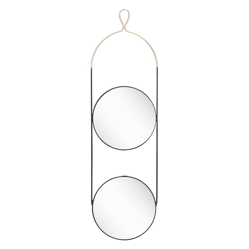 Zuo Modern Zodiac Round Mirror, Gold/Black