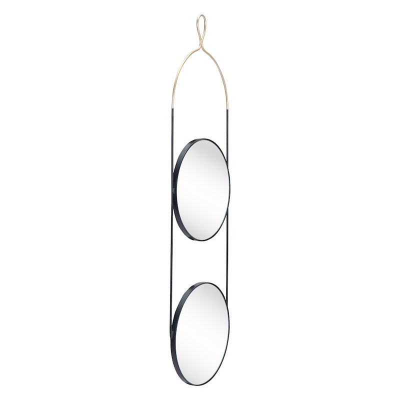 Zuo Modern Zodiac Round Mirror, Gold/Black