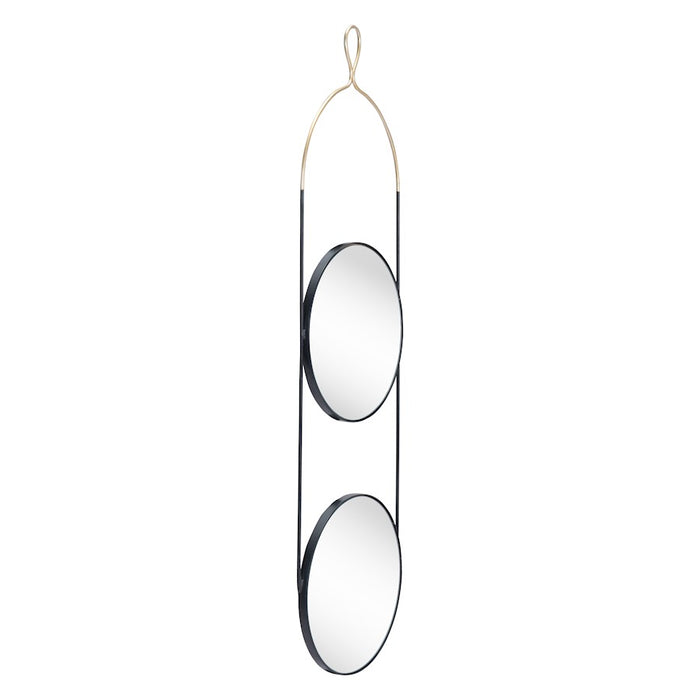 Zuo Modern Zodiac Round Mirror, Gold/Black