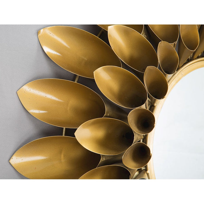 Zuo Modern Sunflower Round Mirror, Gold