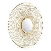 Zuo Modern Glow Round Mirror, Gold - A12214