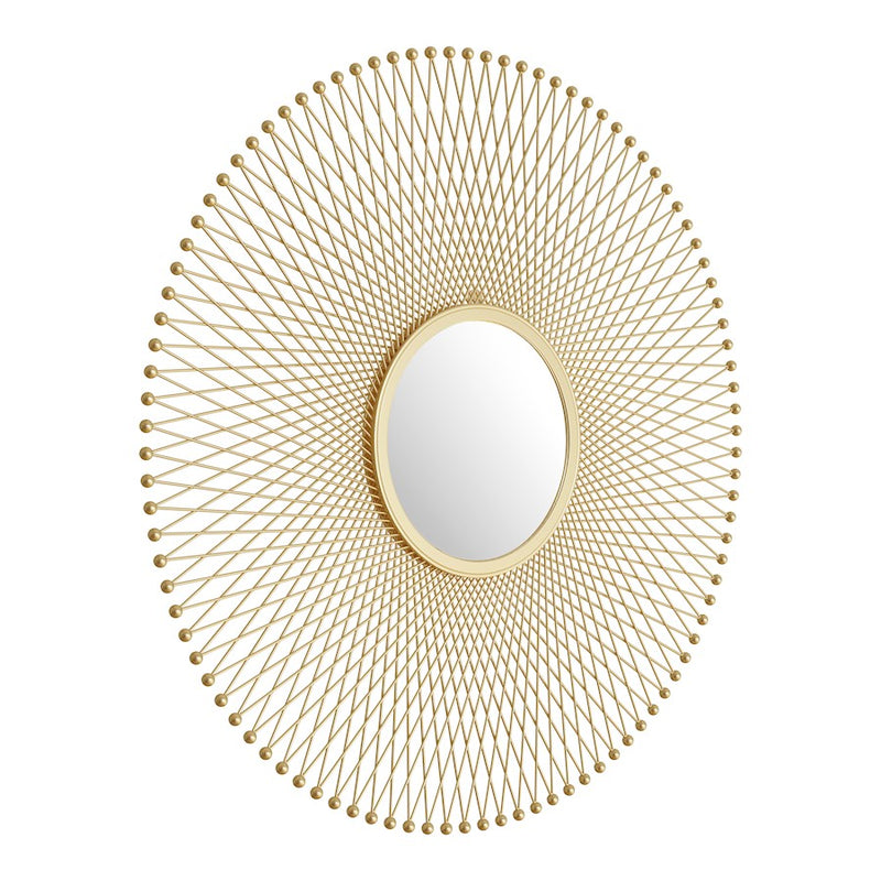 Zuo Modern Glow Round Mirror, Gold