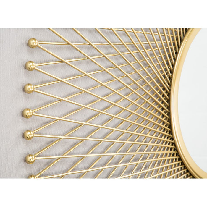 Zuo Modern Glow Round Mirror, Gold