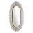 Zuo Modern Juju Oval Mirror, Black/Gold - A12215