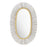 Zuo Modern Juju Oval Mirror, Black/Gold