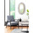 Zuo Modern Juju Oval Mirror, Black/Gold