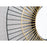 Zuo Modern Comet Round Mirror, Black/Gold