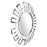 Zuo Modern Calmar Round Mirror, Chrome