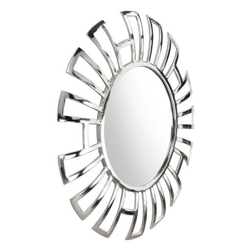 Zuo Modern Calmar Round Mirror, Chrome