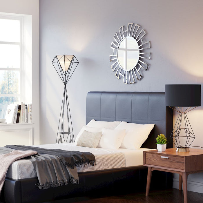 Zuo Modern Calmar Round Mirror, Chrome