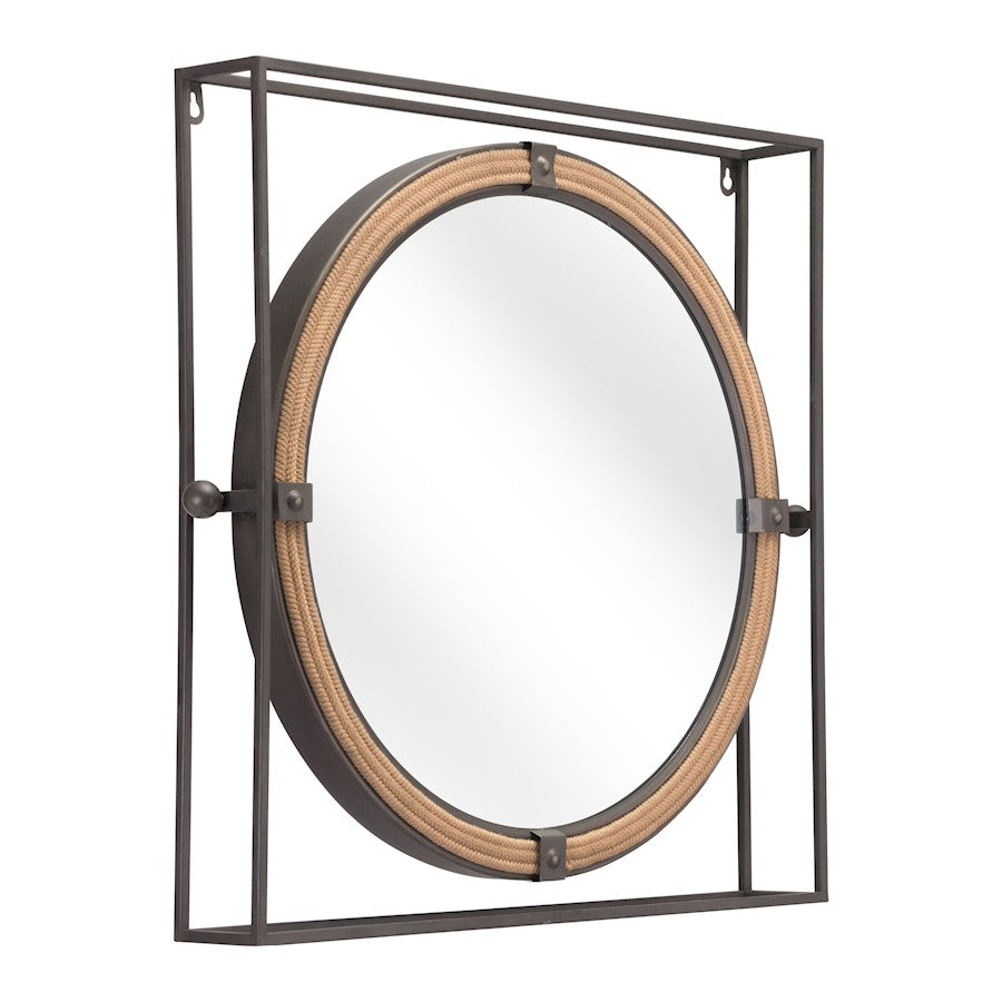 Zuo Modern Capell Mirror, Antique Gray - A12222