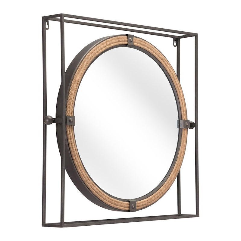 Zuo Modern Capell Mirror, Antique Gray