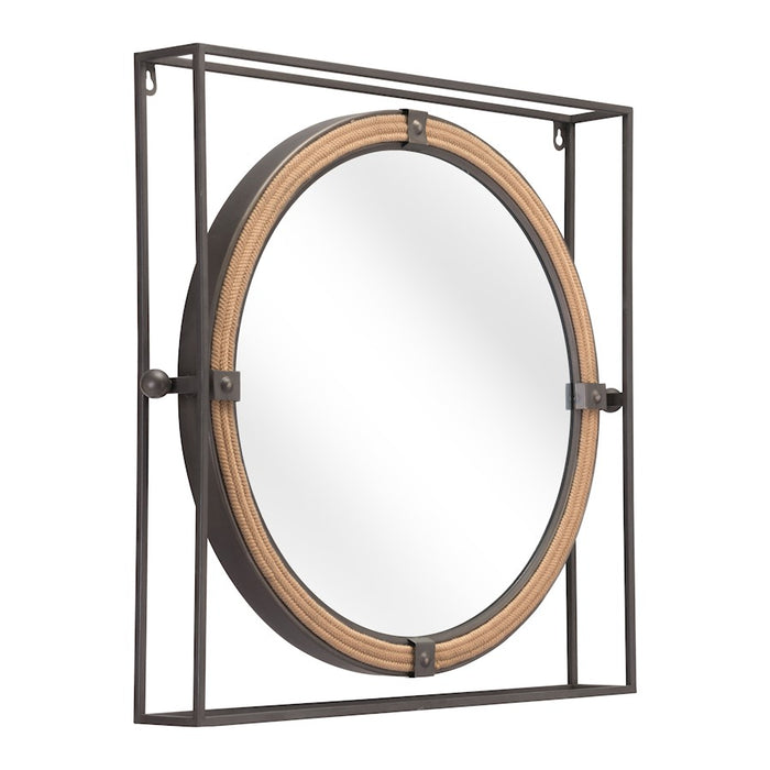 Zuo Modern Capell Mirror, Antique Gray