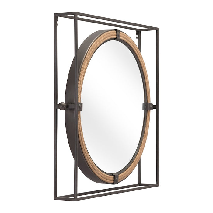 Zuo Modern Capell Mirror, Antique Gray
