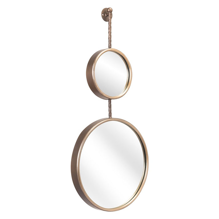 Zuo Modern Mott Mirror, Bronze - A12230