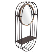 Zuo Modern Saroni Mirror Shelf, Antique Gray - A12234