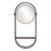 Zuo Modern Saroni Mirror Shelf, Antique Gray