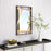 Zuo Modern Tolix Mirror, Antique Gold/Black