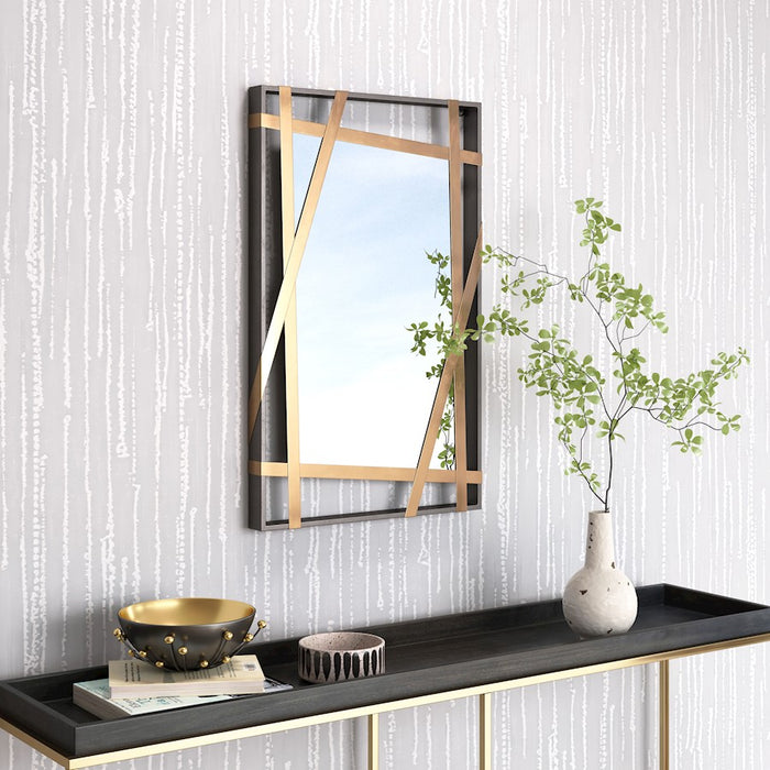 Zuo Modern Tolix Mirror, Antique Gold/Black