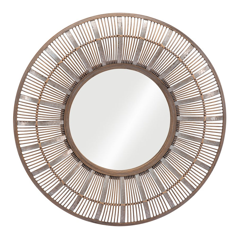 Zuo Modern Toto Mirror, Antique Brown