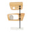 Zuo Modern Wize Table, Art Natural