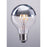 Zuo Modern E26 G80 4W 110x80mm LED Light Bulb Half, Chrome