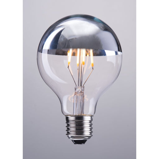 Zuo Modern E26 G80 4W 110x80mm LED Light Bulb Half, Chrome