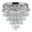 Crystorama Calypso 3 Light Flush Ceiling Mount