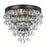 Crystorama Calypso 3 Light Flush Ceiling Mount