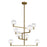 Visual Comfort Modern Gambit Chandelier, Satin Nickel