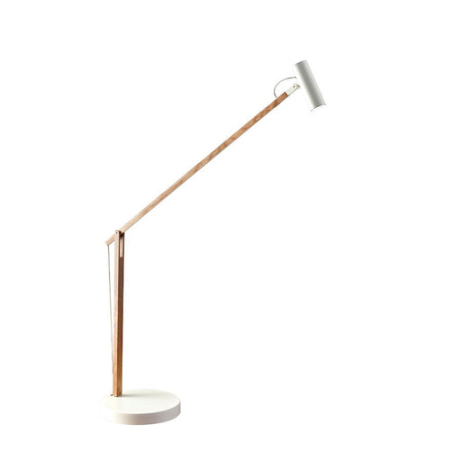 OPEN BOX ITEM: Adesso ADS360 Crane LED Desk Lamp, Ash/White - ADAD9100-12