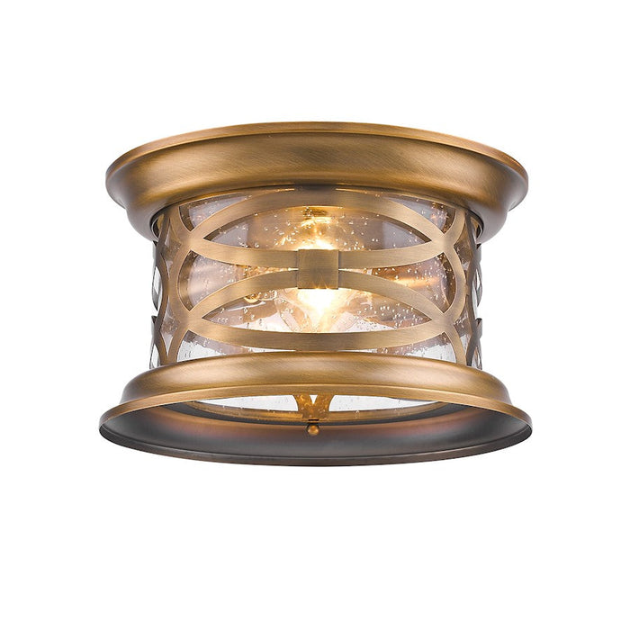 Acclaim Lighting Lincoln 2 Light Flush Mount, Antique Brass