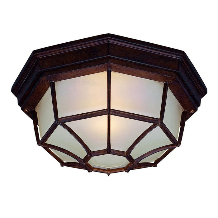 Acclaim Lighting 2 Light Flush Mount, Burled Walnut - 2002BW