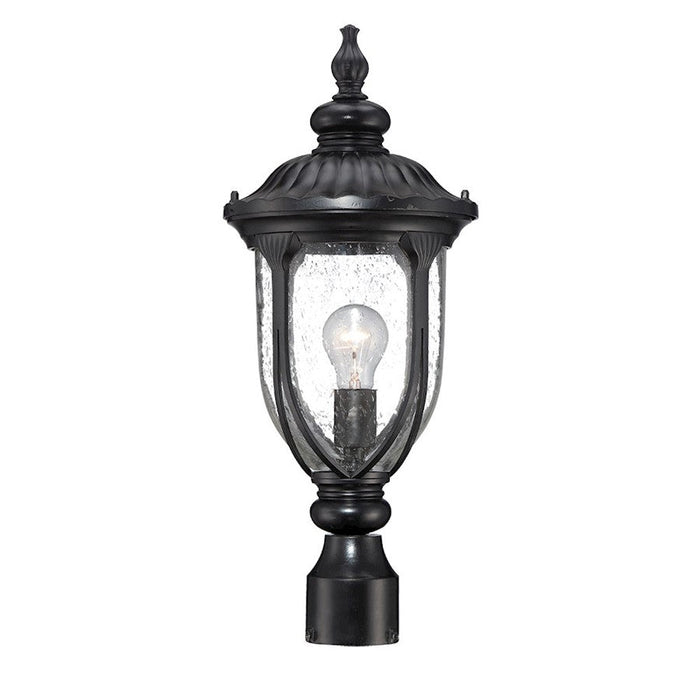 Acclaim Lighting Laurens 1 Light Post Mount, Matte Black - 2217BK