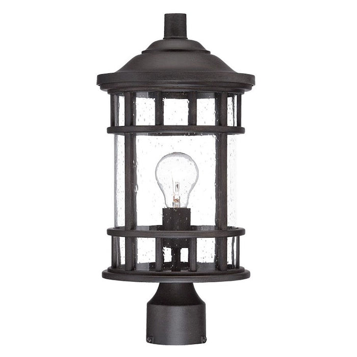 Acclaim Lighting Vista II 1 Light Post Mount, Black Coral - 31947BC