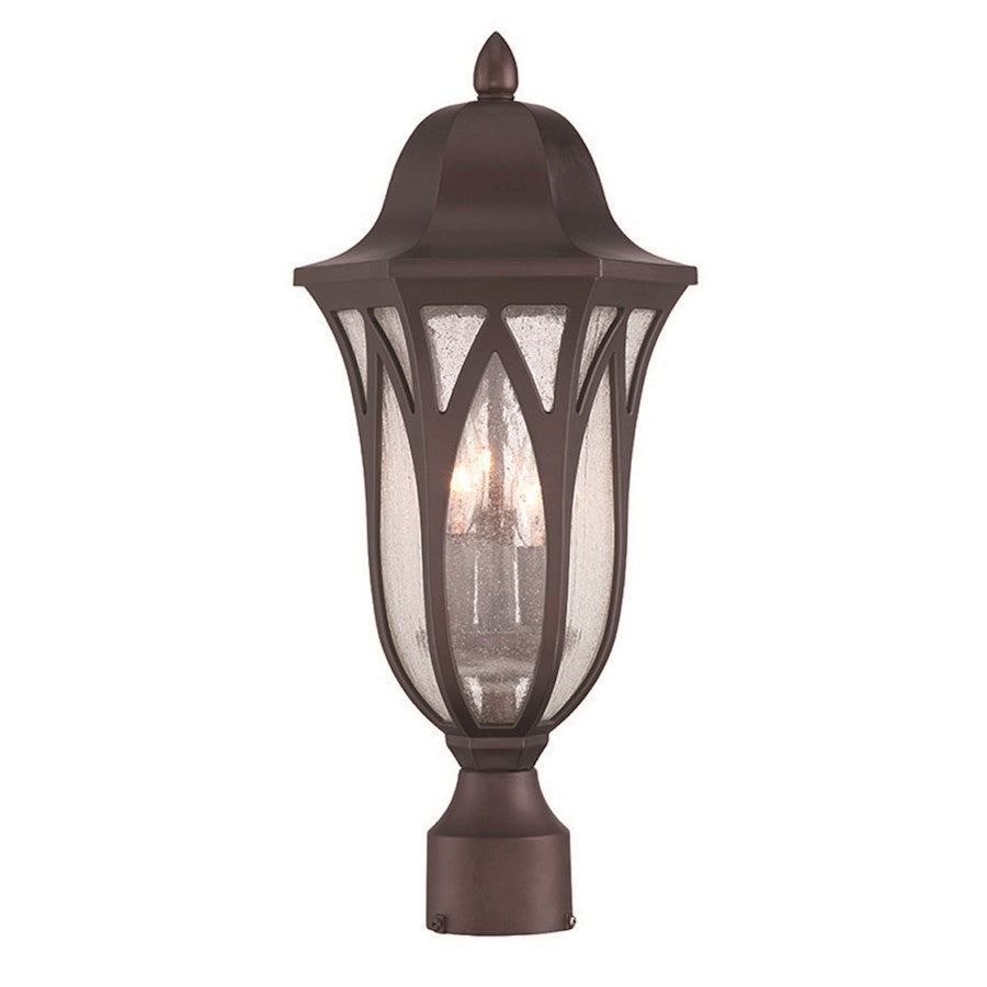 Acclaim Lighting Milano 3 Light Post Mount, Architectural Bronze - 39817ABZ