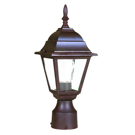 Acclaim Lighting Builder's Choice 1 Light Post Mount, Burled Walnut - 4007BW