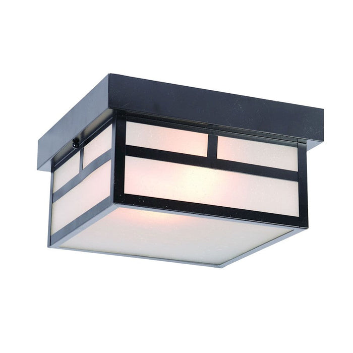 Acclaim Lighting Artisan 2 Light 5" Flush Mount, Matte Black - 4710BK