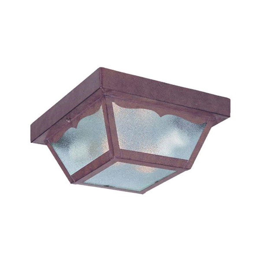 Acclaim Lighting Builder's Choice 2 Light Flush Mount, Burled Walnut - 4902BW