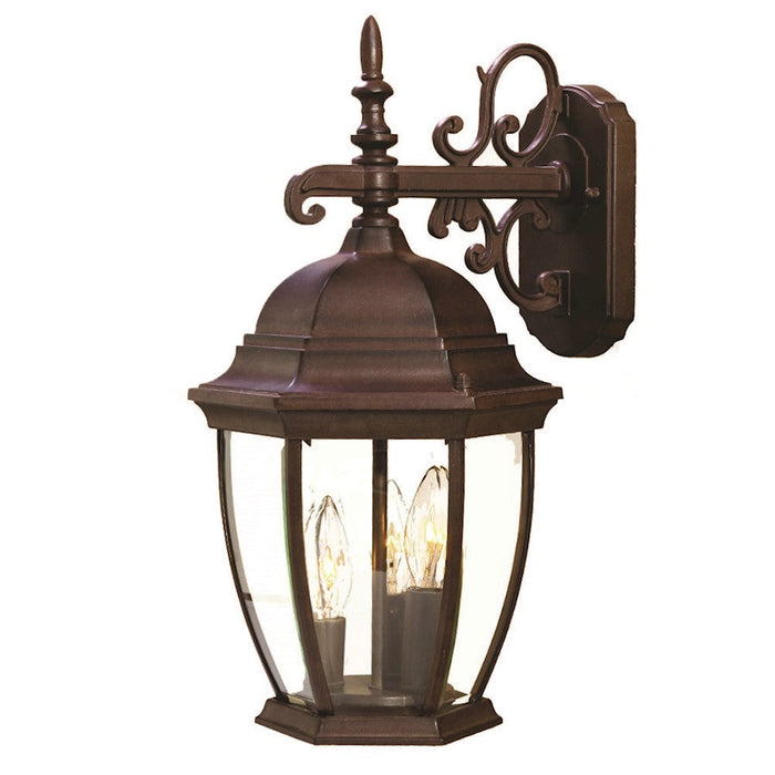 Acclaim Lighting Wexford 3 Light 17" Wall Sconce, Burled Walnut - 5032BW