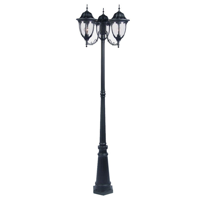 Acclaim Lighting Suffolk 3 Light Post Light, Matte Black - 5069BK