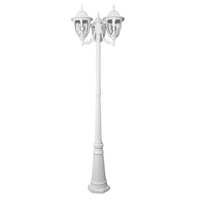 Acclaim Lighting Suffolk 3 Light Post Light, Textured White - 5069TW