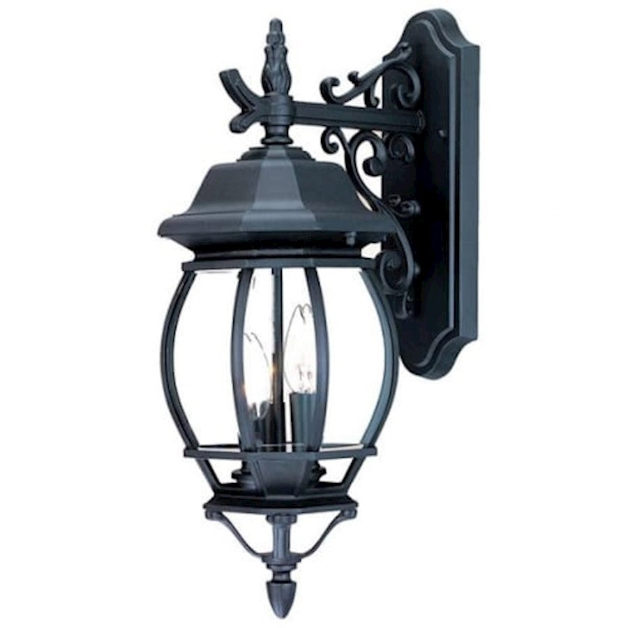 Acclaim Lighting Chateau 3 Light 22" Wall Sconce, Matte Black - 5152BK