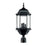 Acclaim Lighting Madison 3 Light Post Mount, Matte Black/Clear Beveled - 5187BK